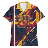 Spain Football Road To Championship Hawaiian Shirt Bull Mascot Flying Soccer Ball - Dynamic Speed Stripes