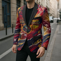 Spain Football Rule The Pitch Blazer Urban Graffiti Soccer Player Flaming Ball