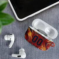 Personalized Spain Football AirPods Case Spanish Shield Bull Mascot