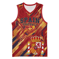 Personalized Spain Football Basketball Jersey Spanish Shield Bull Mascot