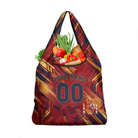 Personalized Spain Football Grocery Bag Spanish Shield Bull Mascot