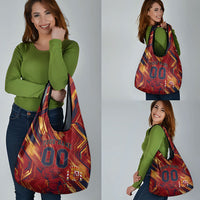 Personalized Spain Football Grocery Bag Spanish Shield Bull Mascot