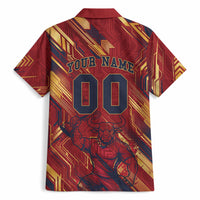 Personalized Spain Football Hawaiian Shirt Spanish Shield Bull Mascot