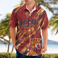 Personalized Spain Football Hawaiian Shirt Spanish Shield Bull Mascot