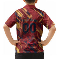 Personalized Spain Football Hawaiian Shirt Spanish Shield Bull Mascot