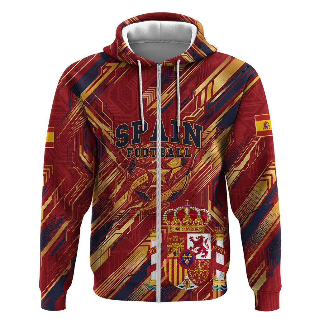 Personalized Spain Football Hoodie Spanish Shield Bull Mascot