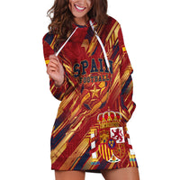 Personalized Spain Football Hoodie Dress Spanish Shield Bull Mascot