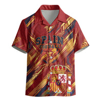 Personalized Spain Football Kid Hawaiian Shirt Spanish Shield Bull Mascot