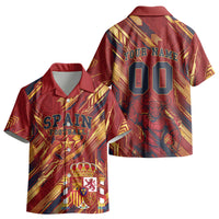Personalized Spain Football Kid Hawaiian Shirt Spanish Shield Bull Mascot