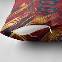 Personalized Spain Football Pillow Cover Spanish Shield Bull Mascot