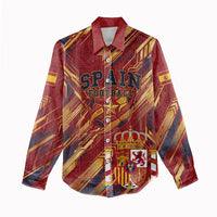 Personalized Spain Football Women Casual Shirt Spanish Shield Bull Mascot