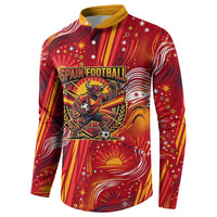 Personalized Spain Football Bull Mascot Button Sweatshirt Dynamic Spanish Sunburst Abstract Flame