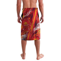 Personalized Spain Football Bull Mascot Lavalava Dynamic Spanish Sunburst Abstract Flame