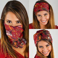 Personalized Spain Football Bull Mascot Neck Gaiter Dynamic Spanish Sunburst Abstract Flame