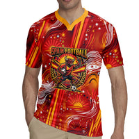 Personalized Spain Football Bull Mascot Rugby Jersey Dynamic Spanish Sunburst Abstract Flame