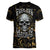 Skull Mable Golden Abstract Art Women V Neck T Shirt Fuck You Excuses Learn To Admit When You Fuck Up - Wonder Print Shop