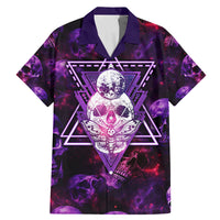 Skull and Moth Family Matching Mermaid Dress and Hawaiian Shirt Fantasy Cosmic Abstract - Grunge Purple Art - Wonder Print Shop