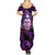 Skull and Moth Summer Maxi Dress Fantasy Cosmic Abstract - Grunge Purple Art - Wonder Print Shop