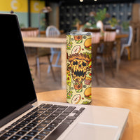 Skull Pizza Pattern Skinny Tumbler Rest in pizza - Wonder Print Shop