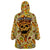 Skull Pizza Pattern Wearable Blanket Hoodie Rest in pizza - Wonder Print Shop