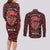 Skull pattern Couples Matching Long Sleeve Bodycon Dress and Long Sleeve Button Shirts I Love You Berry Much - Wonder Print Shop
