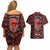 Skull pattern Couples Matching Off Shoulder Short Dress and Hawaiian Shirt I Love You Berry Much - Wonder Print Shop