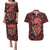 Skull pattern Couples Matching Puletasi Dress and Hawaiian Shirt I Love You Berry Much - Wonder Print Shop