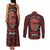 Skull pattern Couples Matching Tank Maxi Dress and Long Sleeve Button Shirts I Love You Berry Much - Wonder Print Shop