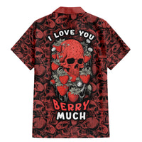 Skull pattern Family Matching Mermaid Dress and Hawaiian Shirt I Love You Berry Much - Wonder Print Shop