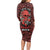 Skull pattern Long Sleeve Bodycon Dress I Love You Berry Much - Wonder Print Shop