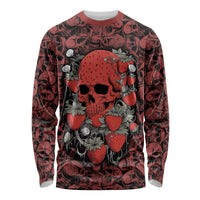 Skull pattern Long Sleeve Shirt I Love You Berry Much - Wonder Print Shop