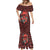 Skull pattern Mermaid Dress I Love You Berry Much - Wonder Print Shop
