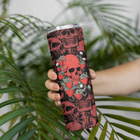 Skull pattern Skinny Tumbler I Love You Berry Much - Wonder Print Shop