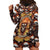 Flaming Skull Hoodie Dress Judge Me When You're Perfect Otherwise Shut Up - Wonder Print Shop
