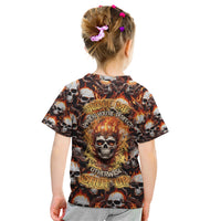 Flaming Skull Kid T Shirt Judge Me When You're Perfect Otherwise Shut Up - Wonder Print Shop