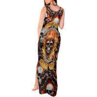 Flaming Skull Tank Maxi Dress Judge Me When You're Perfect Otherwise Shut Up - Wonder Print Shop