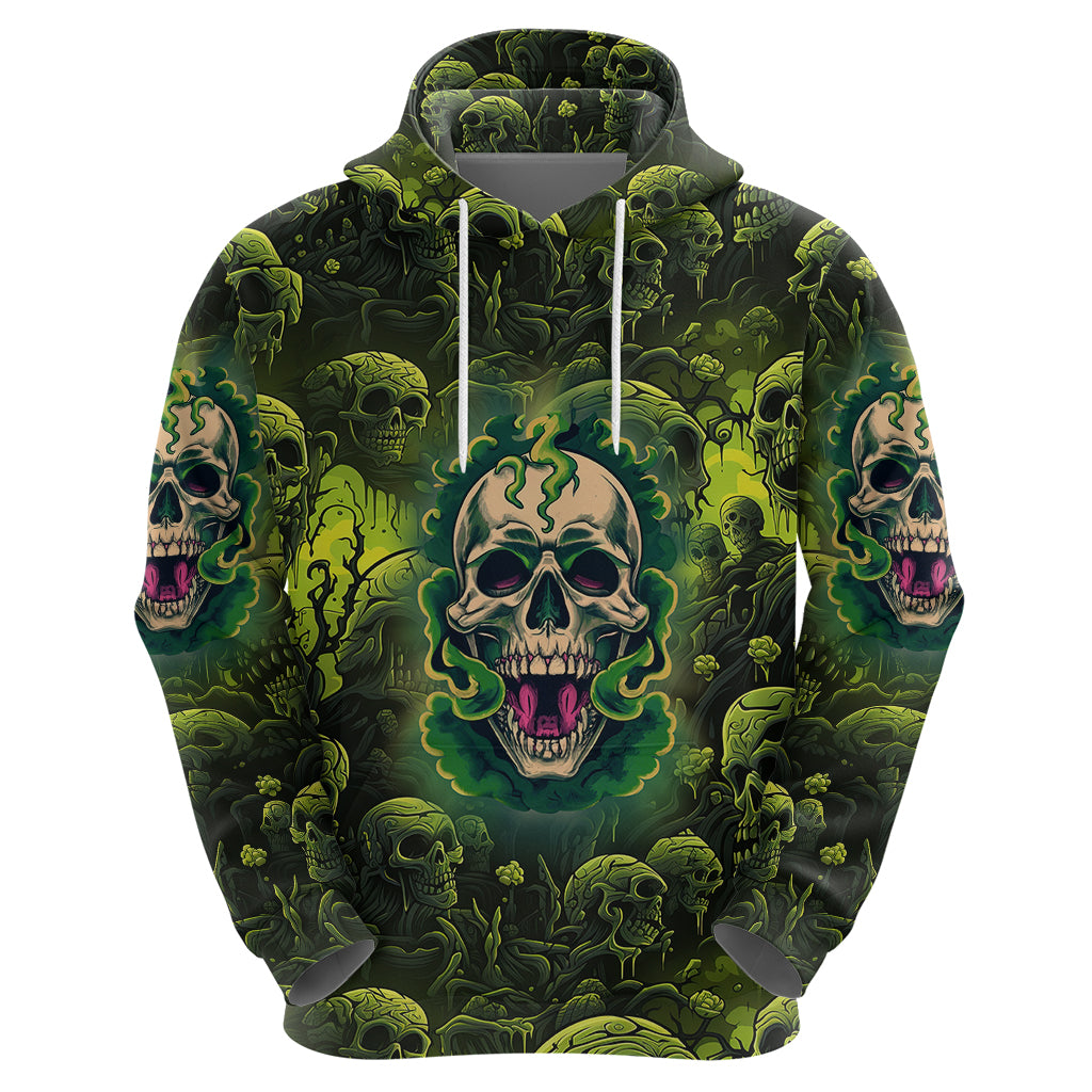 Zombie Skull Hoodie I'm Like Literally Dead - Wonder Print Shop