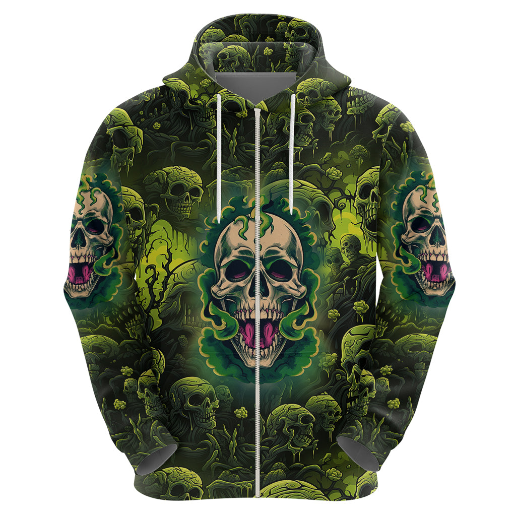 Zombie Skull Hoodie I'm Like Literally Dead - Wonder Print Shop