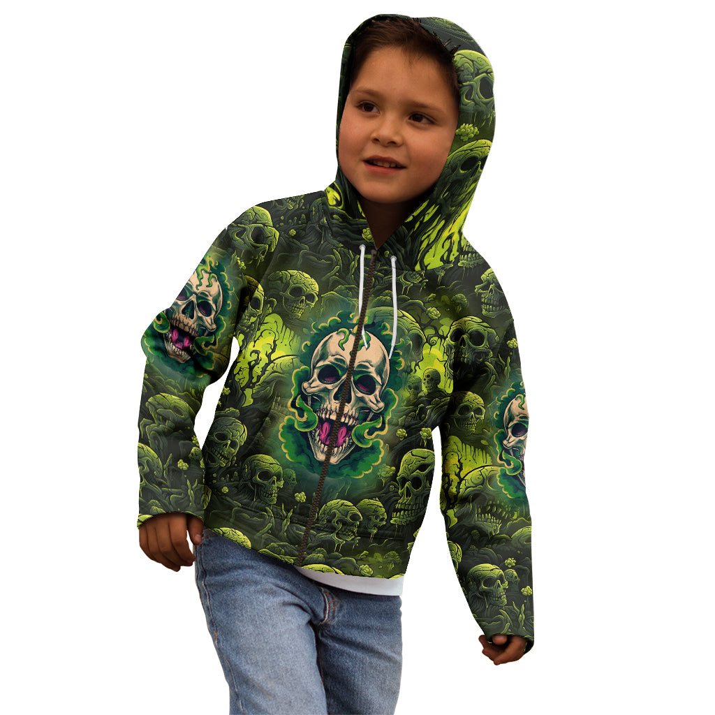 Zombie Skull Kid Hoodie I'm Like Literally Dead - Wonder Print Shop