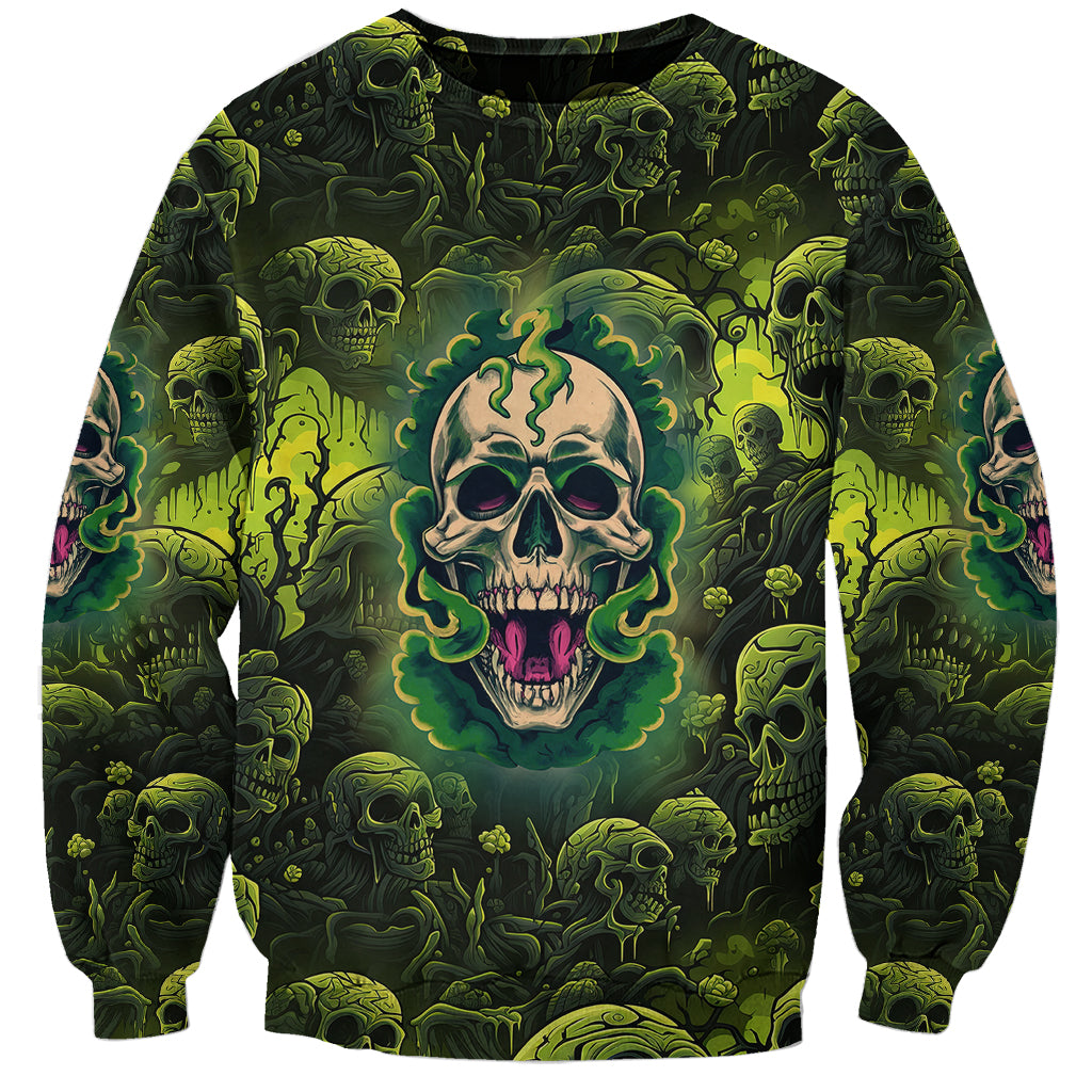 Zombie Skull Sweatshirt I'm Like Literally Dead - Wonder Print Shop