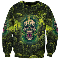 Zombie Skull Sweatshirt I'm Like Literally Dead - Wonder Print Shop