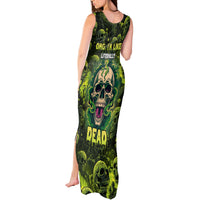 Zombie Skull Tank Maxi Dress I'm Like Literally Dead - Wonder Print Shop
