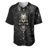 Skull Demon Fantasy Baseball Jersey Time To Unleash A Litte Hell - Wonder Print Shop