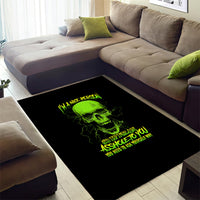 I'm A Nice Person Skull Area Rug - Wonder Print Shop