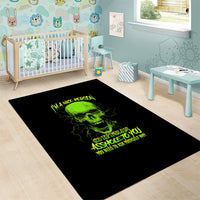 I'm A Nice Person Skull Area Rug - Wonder Print Shop