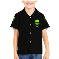 I'm A Nice Person Skull Family Matching Mermaid Dress and Hawaiian Shirt - Wonder Print Shop