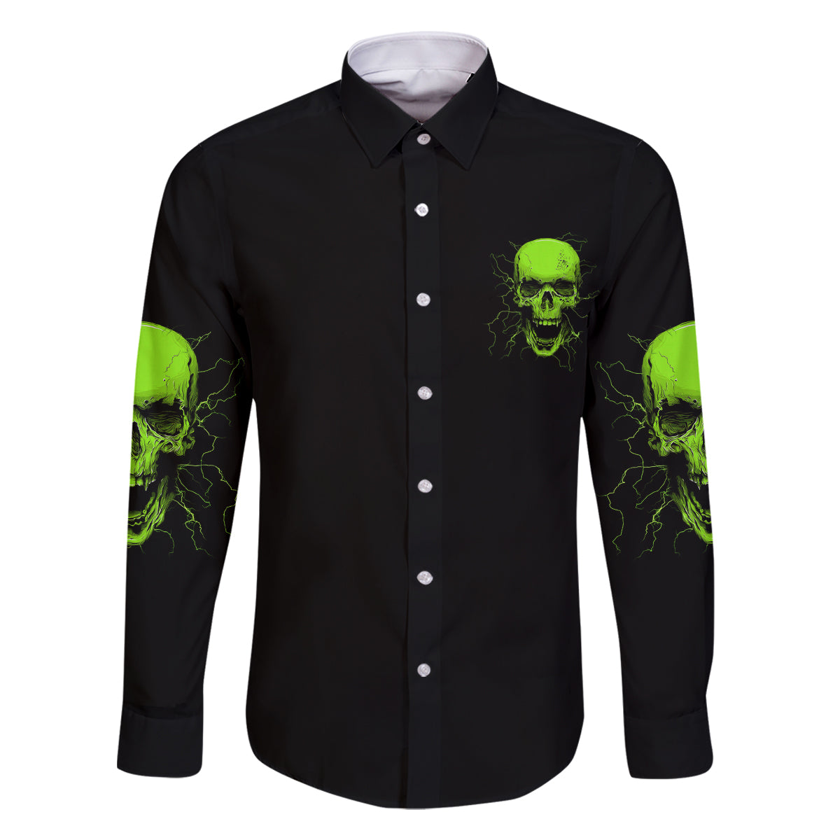 I'm A Nice Person Skull Family Matching Off Shoulder Short Dress and Hawaiian Shirt - Wonder Print Shop