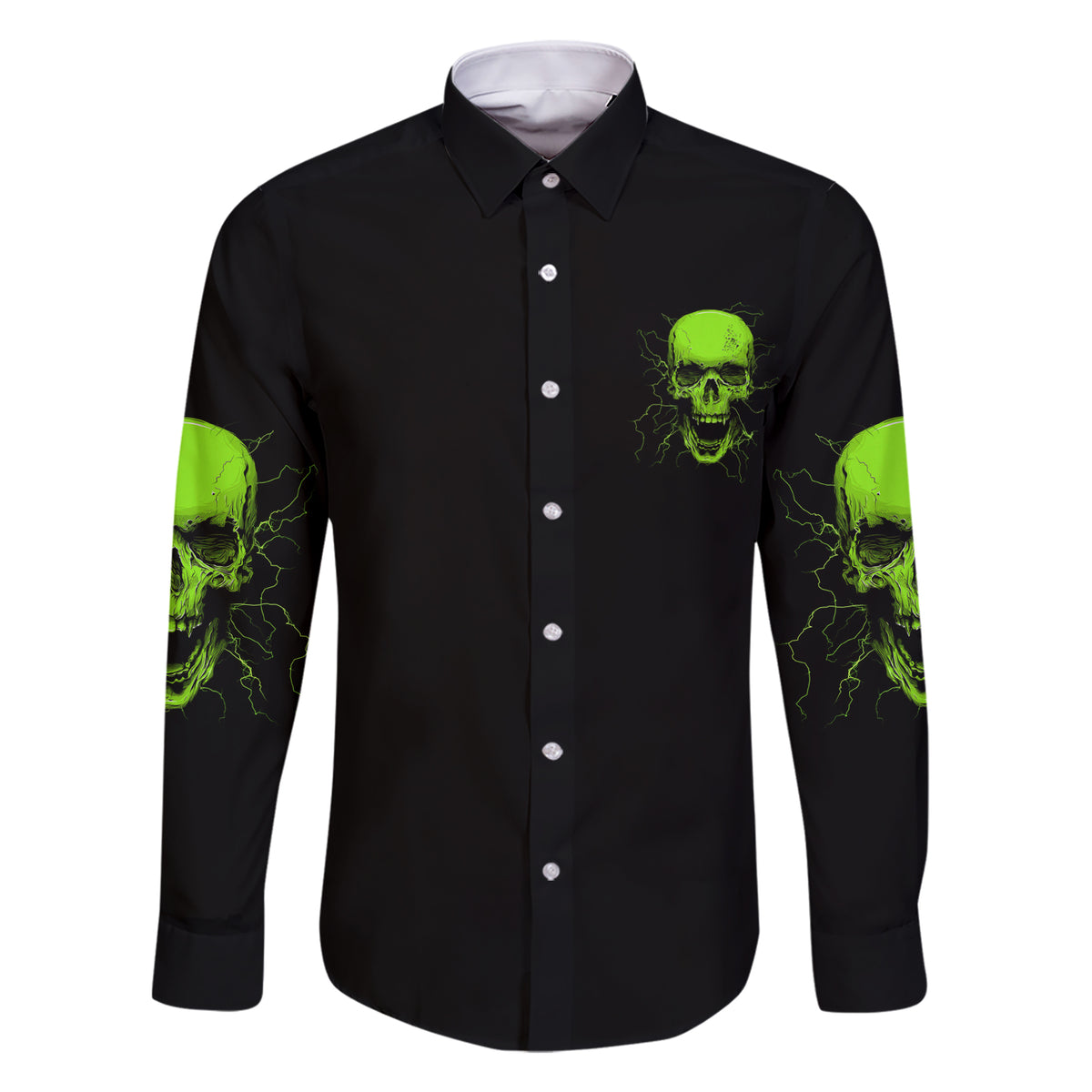 I'm A Nice Person Skull Family Matching Short Sleeve Bodycon Dress and Hawaiian Shirt - Wonder Print Shop