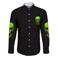 I'm A Nice Person Skull Family Matching Short Sleeve Bodycon Dress and Hawaiian Shirt - Wonder Print Shop