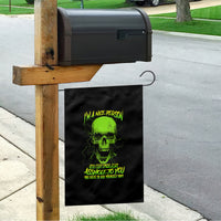 I'm A Nice Person Skull Garden Flag - Wonder Print Shop